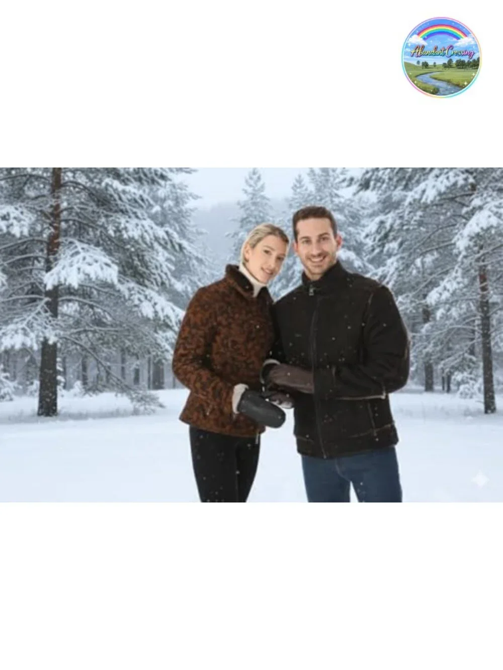 Genuine Shearling Sheepskin Lined Leather Mittens, Waterproof, Unisex Winter